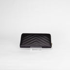Saint Laurent Matelassé Zip-Around Wallet
