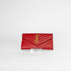 Saint Laurent Matelassé Flap Wallet