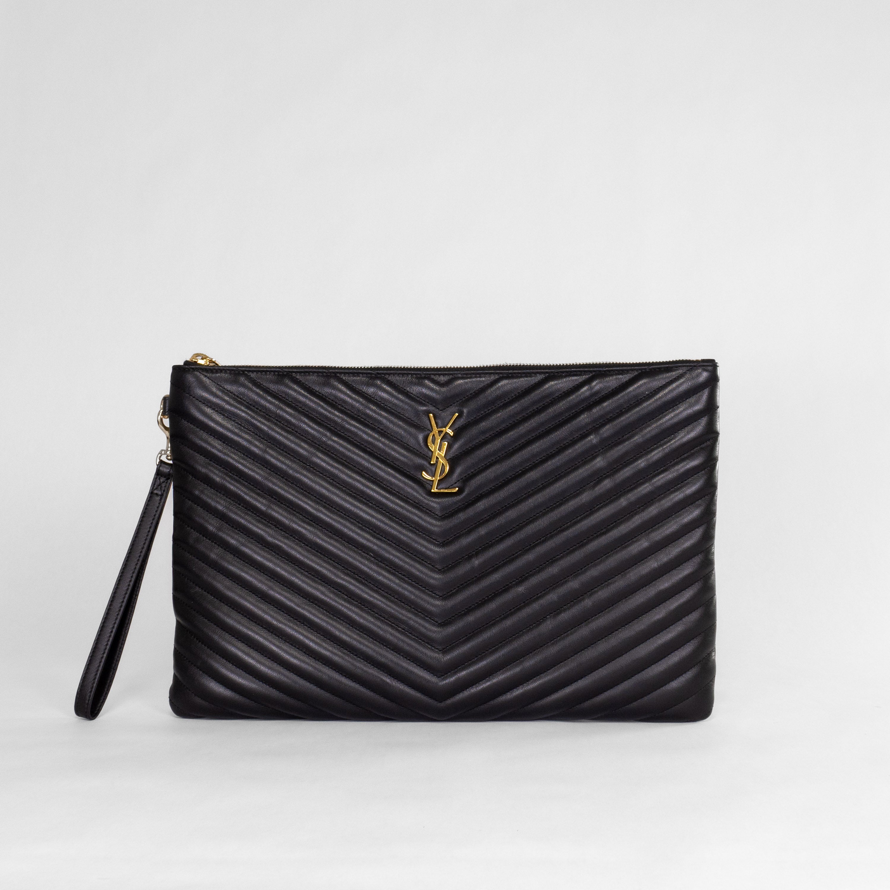 Saint Laurent Matelassé Pouch