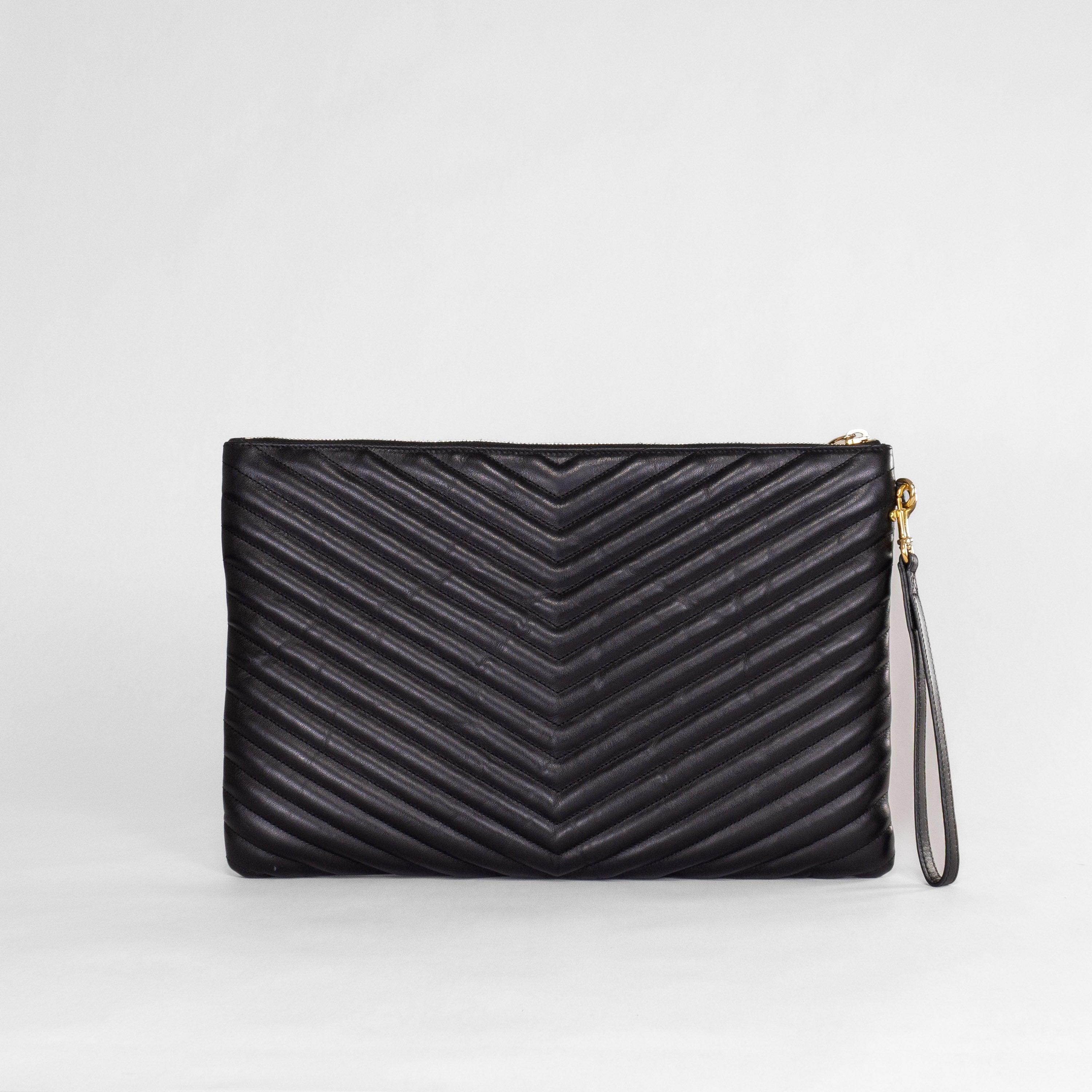 Saint Laurent Matelassé Pouch